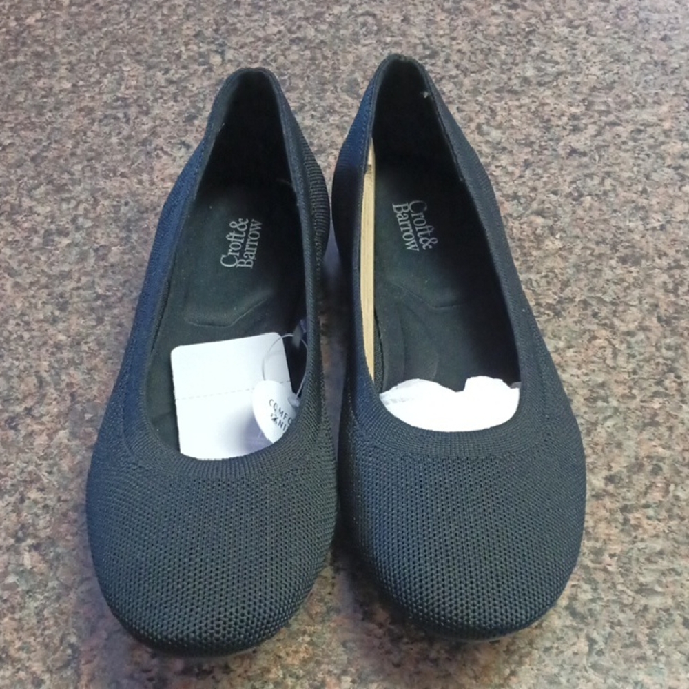 Croft & Barrow Women's Textured Black Loafers